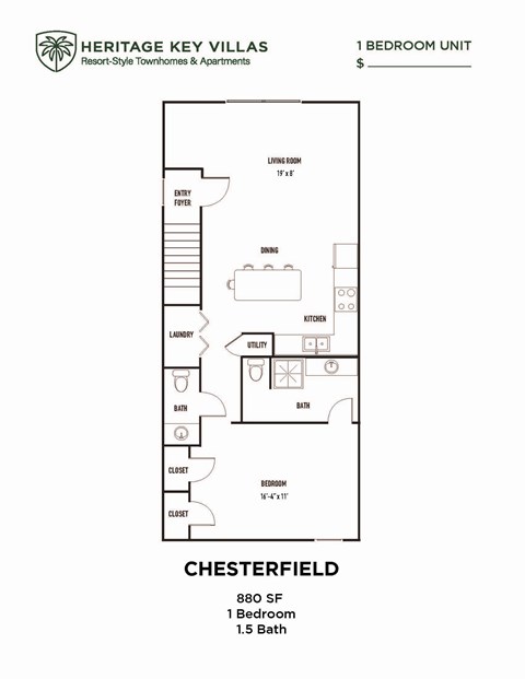 the floor plan of heritage key villas